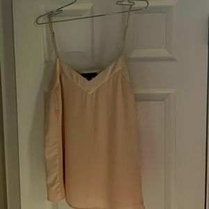 Silky top with side zipper